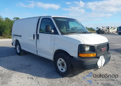 2012 GMC Savana 2500 Work Van z USA, uszkodzony, nr VIN 1GTW7FCAXC1201335